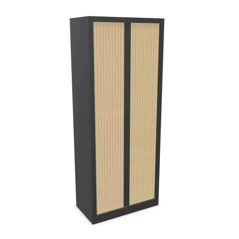 ARIV│Armoire rideau L80xH198 cm│Acier-PVC - décors à choix