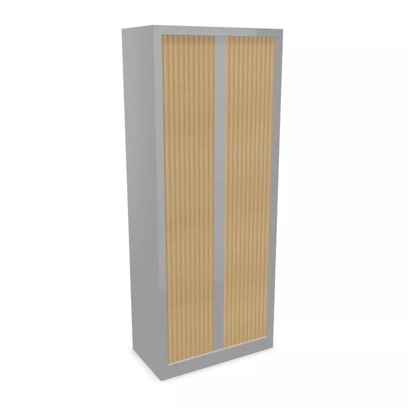 ARIV│Armoire rideau L80xH198 cm│Acier-PVC - décors à choix