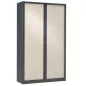 ARIV│Armoire rideau L120xH198 cm│Acier-PVC - décors à choix ARIV│Armoire rideau L120xH198 cm│Acier-PVC - décors à choix