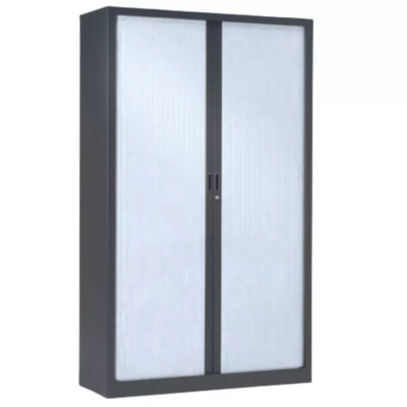 ARIV│Armoire rideau L120xH198 cm│Acier-PVC - décors à choix