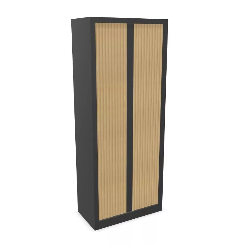 ARIV│Armoire rideau L80xH198 cm│Acier-PVC - décors à choix