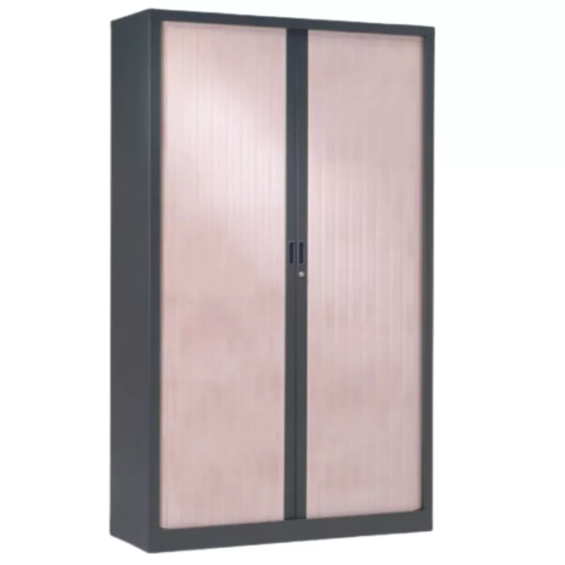 ARIV│Armoire rideau L120xH198 cm│Acier-PVC - décors à choix