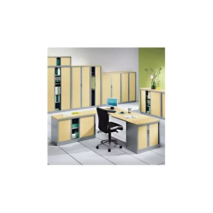 ARIV│Armoire rideau L120xH198 cm│Acier-PVC - décors à choix