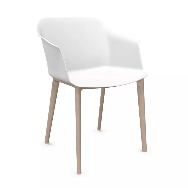 SCOTT│Fauteuil 4 pieds fibrés│Assise PVC│Coloris à choix SCOTT│Fauteuil 4 pieds fibrés│Assise PVC│Coloris à choix