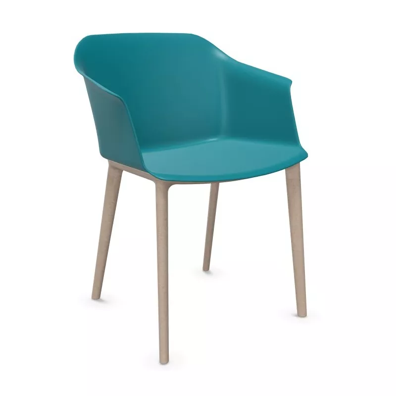 SCOTT│Fauteuil 4 pieds fibrés│Assise PVC│Coloris à choix SCOTT│Fauteuil 4 pieds fibrés│Assise PVC│Coloris à choix