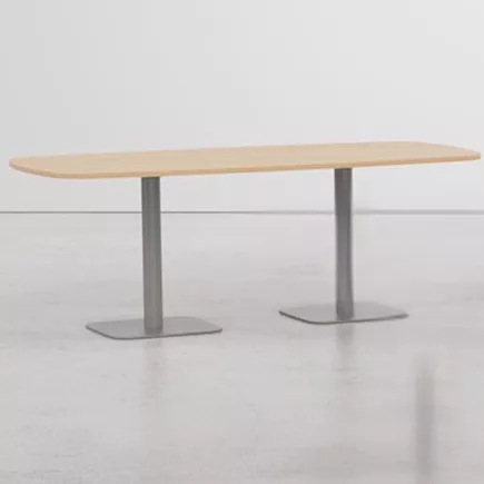 ELOISE│Table conférence tonneau 25mm│8 personnes 2 pieds 200x100