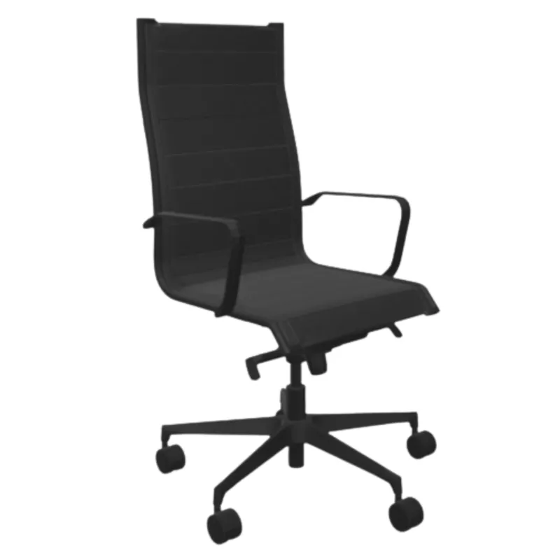 ELITE│Fauteuil de direction simili cuir - structure métallique│noir