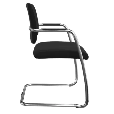VISIT│Siège visiteur - Dossier bas│Noir