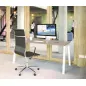PARTAGE│Bureau droit 160x80│Argile/Blanc