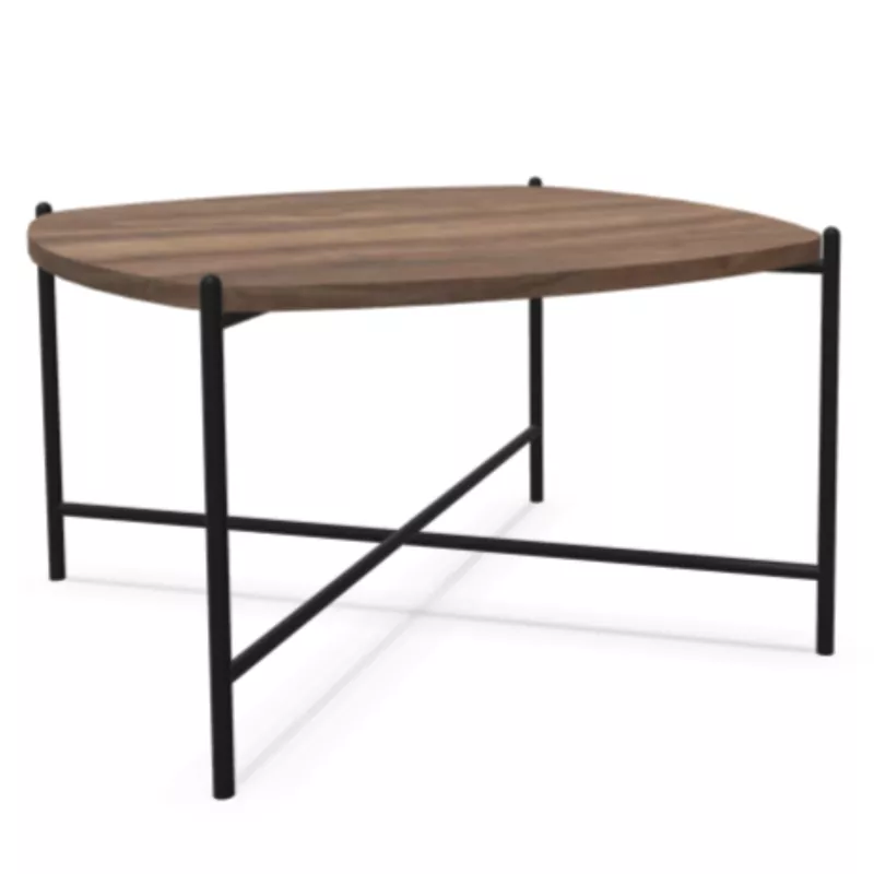 NIDARA│Table basse - plateau bois - carré cintré│Coloris bicolore au choix NIDARA│Table basse - plateau bois - carré cintré│Coloris bicolore au choix