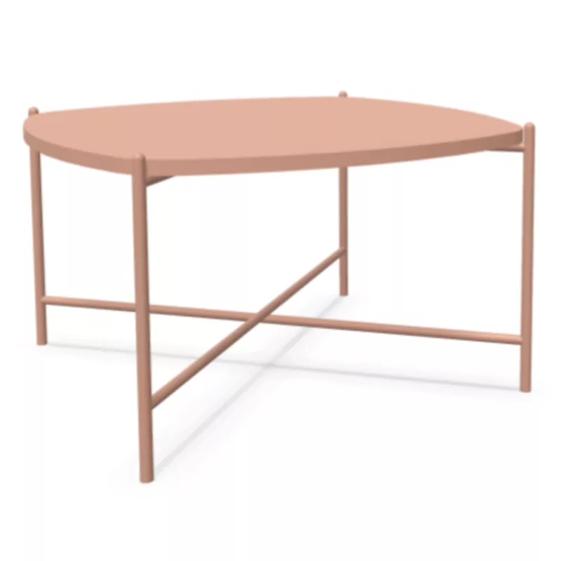 NIDARA│Table basse - plateau bois - carré cintré│Coloris unicolore à choix NIDARA│Table basse - plateau bois - carré cintré│Coloris unicolore à choix