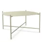 NIDARA│Table basse - plateau métal - carré cintré│Coloris unicolore à choix