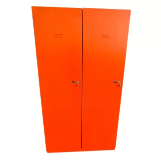 PRO│Vestiaire métallique - 2 casiers L100 cm│Orange