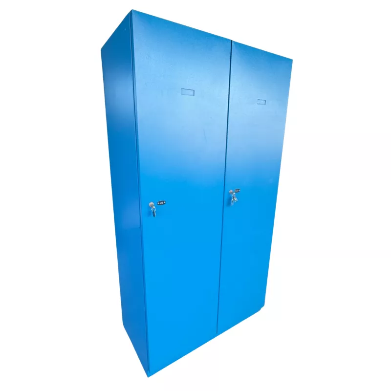 PRO│Vestiaire métallique - 2 casiers L100 cm│Bleu PRO│Vestiaire métallique - 2 casiers L100 cm│Bleu