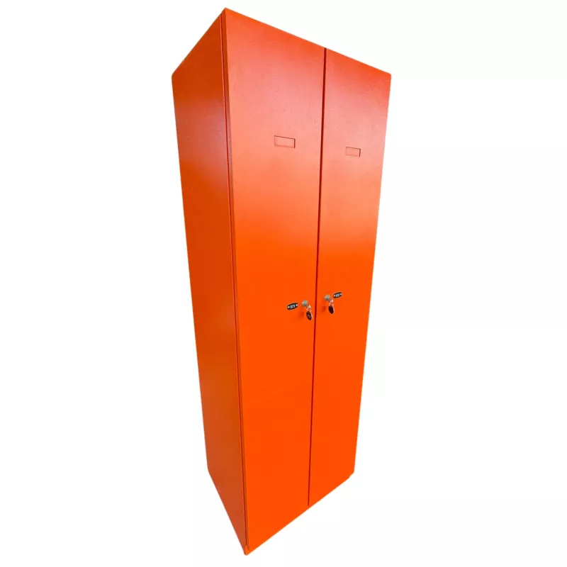 PRO│Vestiaire métallique - 2 casiers L60 cm│Orange