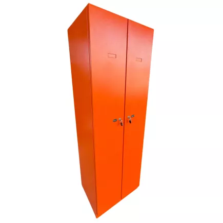 PRO│Vestiaire métallique - 2 casiers L60 cm│Orange