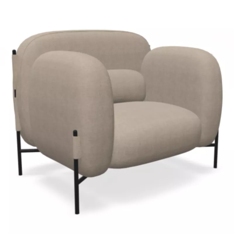 FLUFFY│Canapé 1 place L104 cm│Coloris à choix