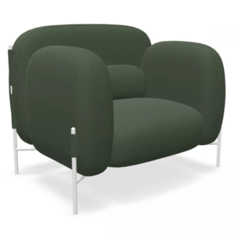 FLUFFY│Canapé 1 place L104 cm│Coloris à choix