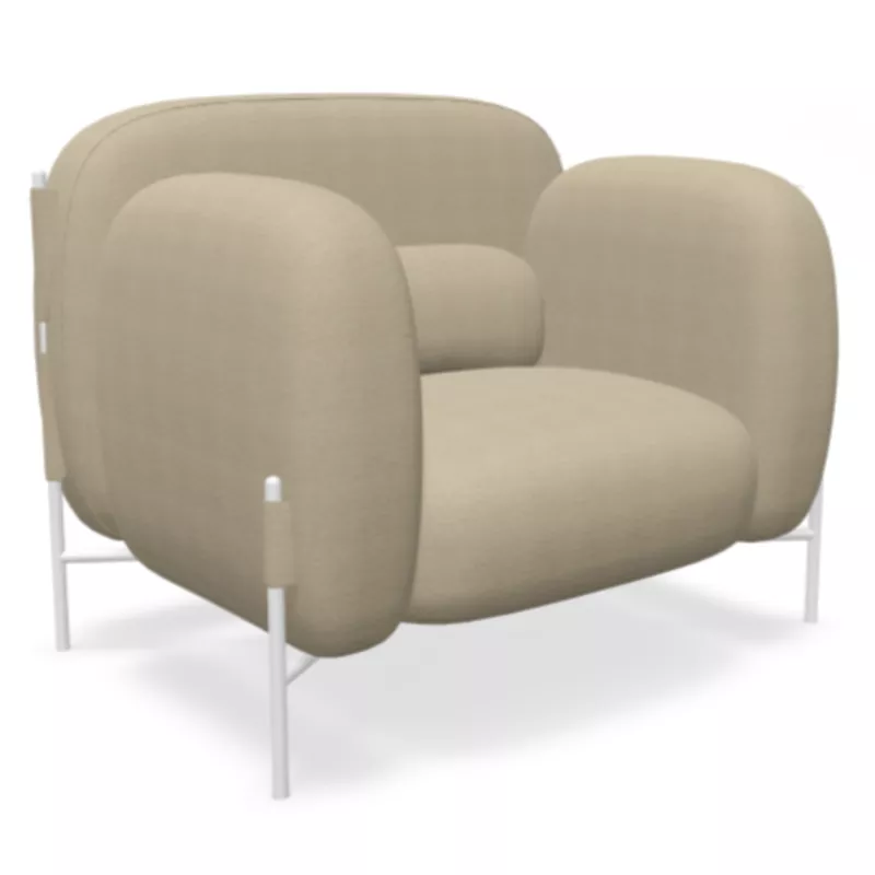 FLUFFY│Canapé 1 place L104 cm│Coloris à choix