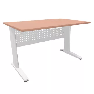 STAR│Bureau droit profondeur 80 cm - voile de fond │Coloris à choix