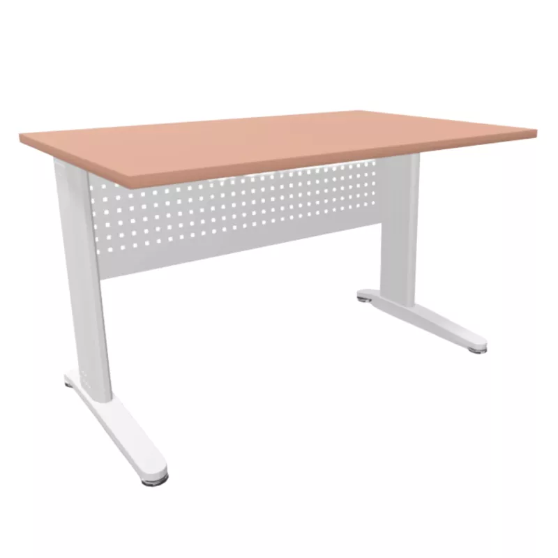 STAR│Bureau droit profondeur 80 cm - voile de fond │Coloris à choix
