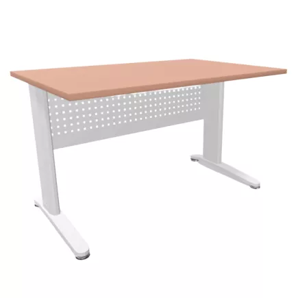 STAR│Bureau droit profondeur 80 cm - voile de fond │Coloris à choix