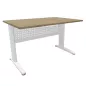 STAR│Bureau droit profondeur 80 cm - voile de fond │Coloris à choix
