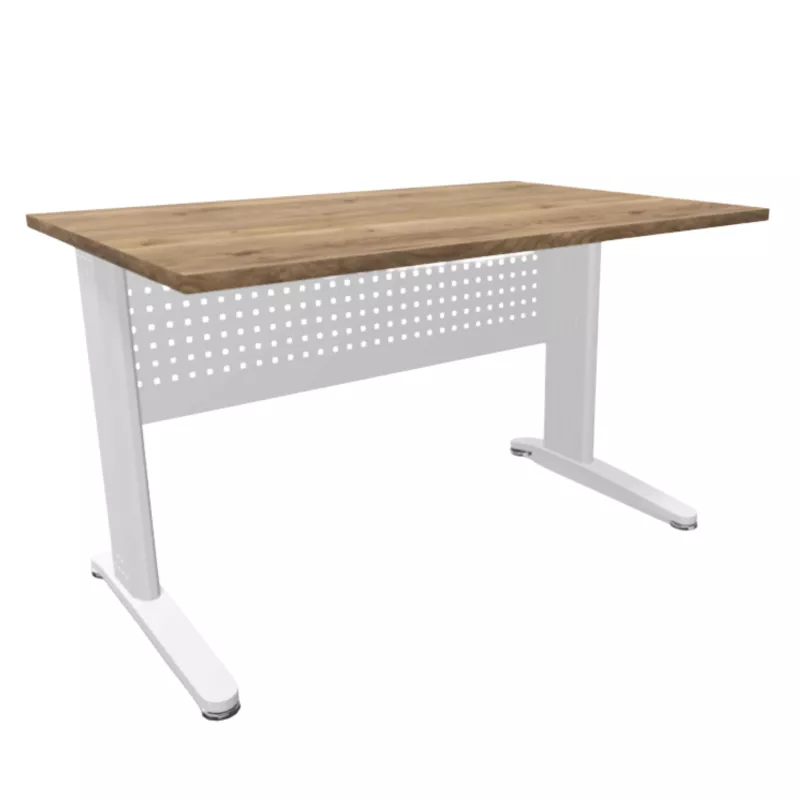 STAR│Bureau droit profondeur 80 cm - voile de fond │Coloris à choix