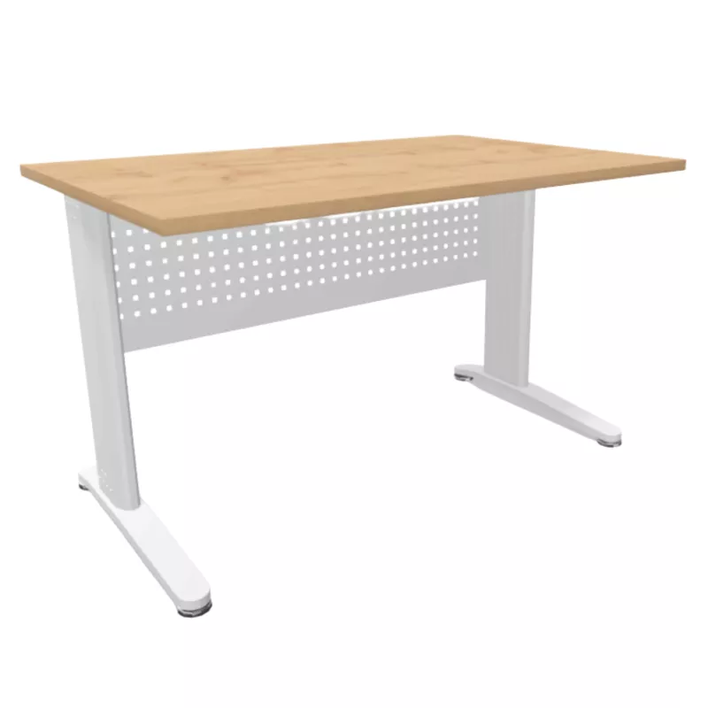 STAR│Bureau droit profondeur 80 cm - voile de fond │Coloris à choix
