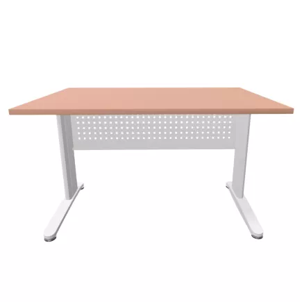 STAR│Bureau droit profondeur 80 cm - voile de fond │Coloris à choix