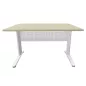 STAR│Bureau droit profondeur 80 cm - voile de fond │Coloris à choix