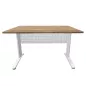 STAR│Bureau droit profondeur 80 cm - voile de fond │Coloris à choix