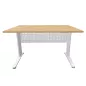 STAR│Bureau droit profondeur 80 cm - voile de fond │Coloris à choix