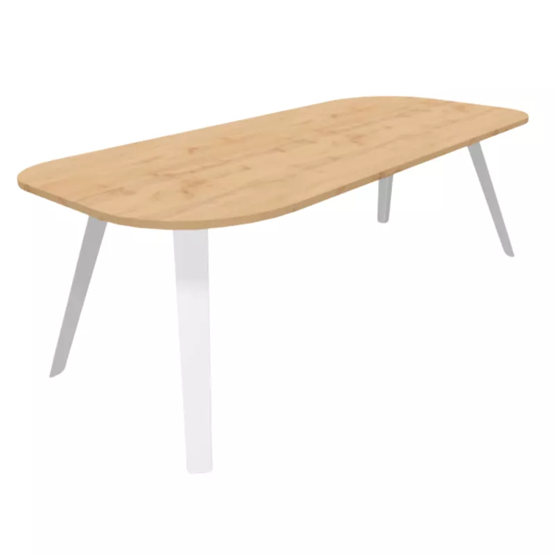 ALTITUDE│Bureau de direction profondeur 100 cm - coins arrondis asymétriques │Coloris à choix