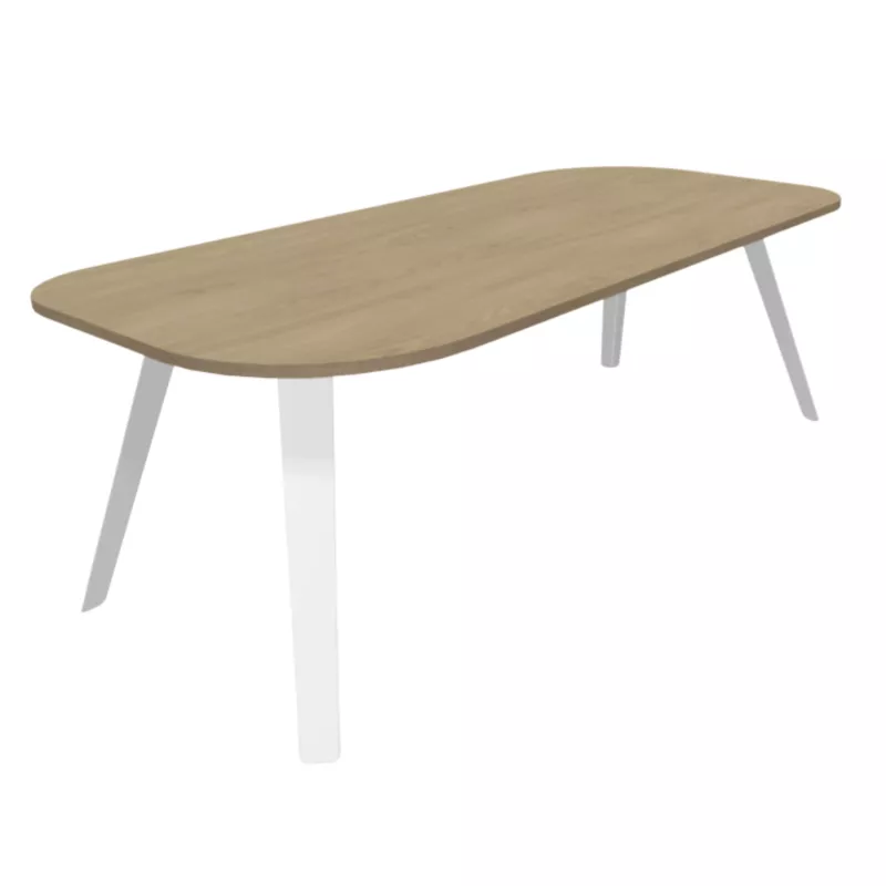 ALTITUDE│Bureau de direction profondeur 100 cm - coins arrondis asymétriques │Coloris à choix