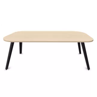 ALTITUDE│Bureau de direction profondeur 100 cm - coins arrondis asymétriques │Coloris à choix