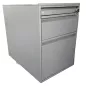LO LISTA│Caisson sous bureau 964 - 3 Tiroirs │Profondeur 60 cm│Gris anthracite/Gris clair