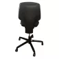 GIROFLEX®│Fauteuil modèle 64-3078│dossier bas│Tissu noir/piètement noir brillant