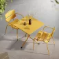 DOLCE│Table carrée à plateau basculant verrouillable H74 cm│Coloris à choix