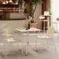 DOLCE│Table carrée à plateau basculant verrouillable H74 cm│Coloris à choix