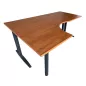 IDOL│Bureau retour à gauche L180/80xP120/60│Pommier de France/Gris anthracite