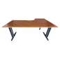 IDOL│Bureau retour à gauche L180/80xP120/60│Pommier de France/Gris anthracite