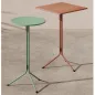 DOLCE│Table haute pliante - plateau carré H111 cm│Coloris à choix