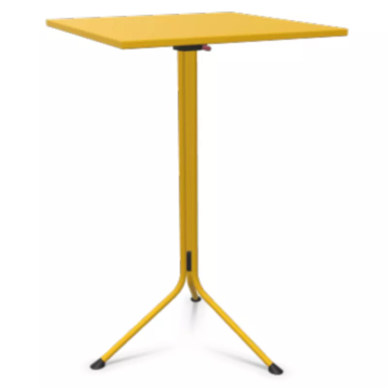 DOLCE│Table haute pliante - plateau carré H111 cm│Coloris à choix