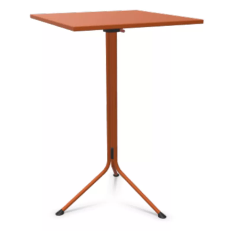 DOLCE│Table haute pliante - plateau carré H111 cm│Coloris à choix