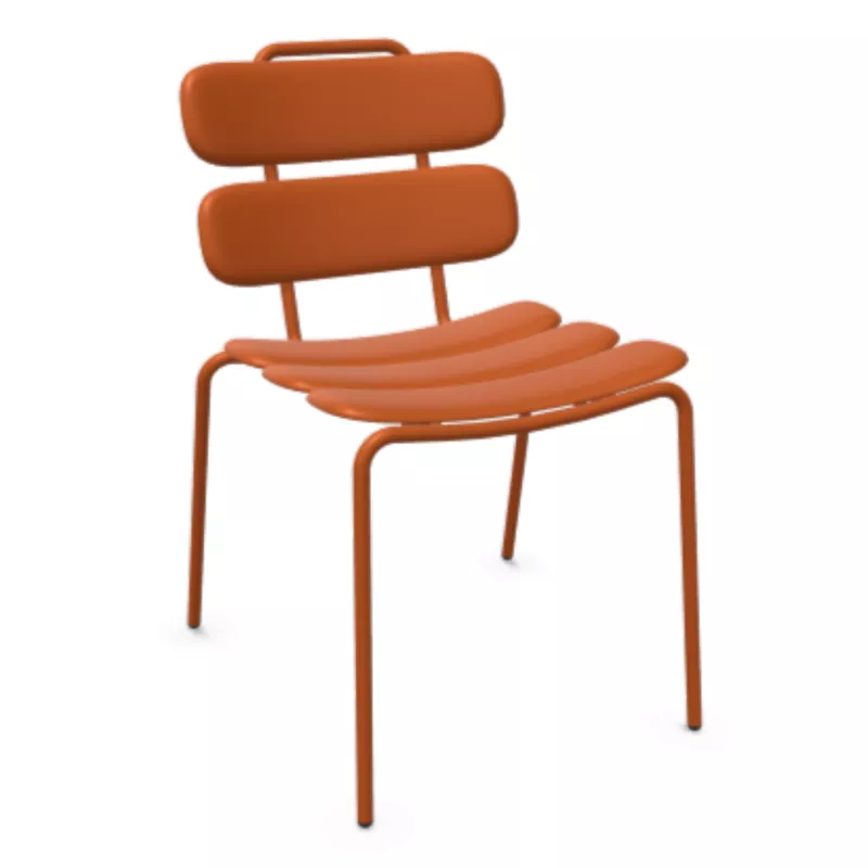 DOLCE│Chaise monochrome sans accoudoirs│Coloris à choix