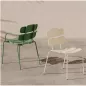 DOLCE│Chaise monochrome avec accoudoirs│Coloris à choix