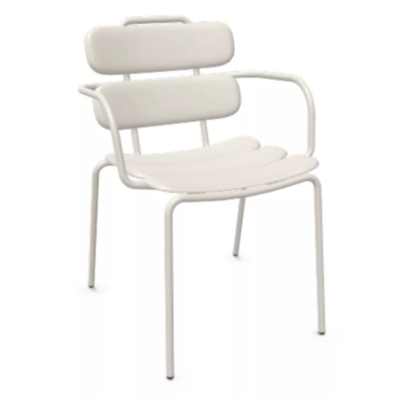 DOLCE│Chaise monochrome avec accoudoirs│Coloris à choix
