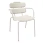 DOLCE│Chaise monochrome avec accoudoirs│Coloris à choix