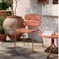 DOLCE│Chaise monochrome avec accoudoirs│Coloris à choix